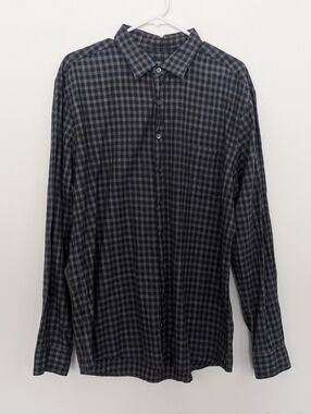 Rodd & Gunn Sports Fit Blue Brown Button Long Sleeve 2XL